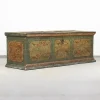 Pamono Large Painted Folk Art Chest, 1753> Trunks Crates & Baskets
