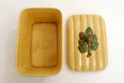 Pamono Large Panier & Noisettes Candy Box in Slip Earthenware by Gien, 1960s><noscript><img width=
