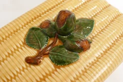 Pamono Large Panier & Noisettes Candy Box in Slip Earthenware by Gien, 1960s><noscript><img width=