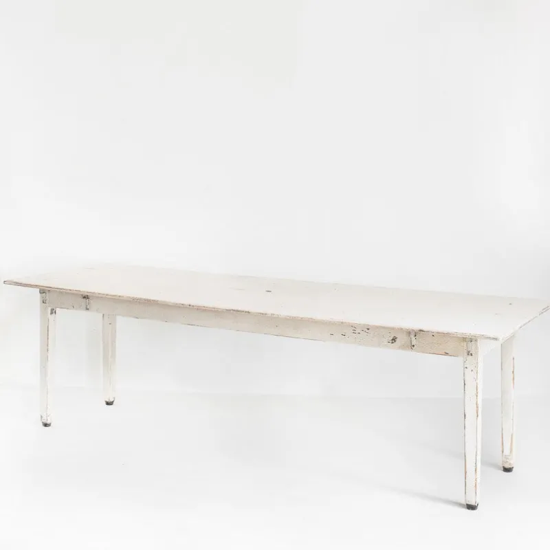 Pamono Large Patinated Workshop Table, 1950s> Worktables & Workbenches