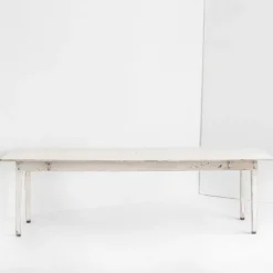 Pamono Large Patinated Workshop Table, 1950s> Worktables & Workbenches