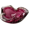 Best Pamono Large Pink Murano Bubble Glass Bowl, Italy, 1970s