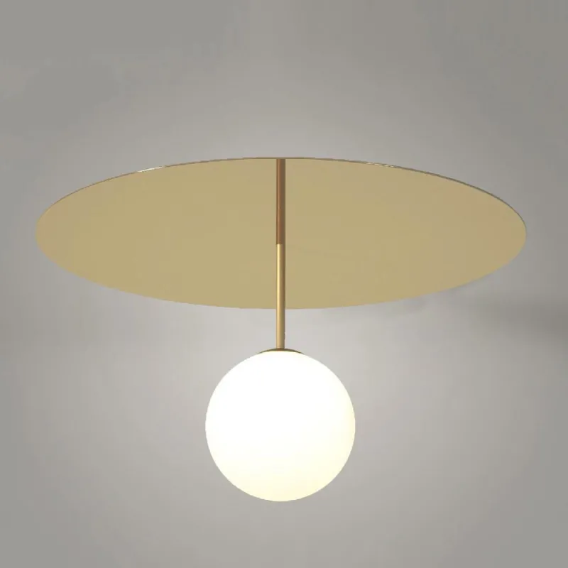 Pamono Large Plate and Sphere Ceiling Light by Atelier Areti