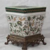 Hot Pamono Large Porcelain and Bronze Planter Centerpiece, 1890s