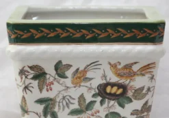 Hot Pamono Large Porcelain and Bronze Planter Centerpiece, 1890s