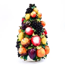 Pamono Large Porcelain Fruit Basket in the style of Capodimonte, 1950s> Dinnerware Accessories