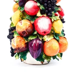 Pamono Large Porcelain Fruit Basket in the style of Capodimonte, 1950s><noscript><img width=