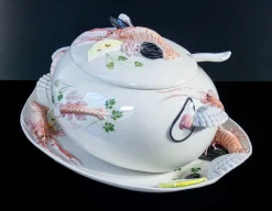 Online Pamono Large Porcelain Soup Tureen with Tray from Tre Art, Set of 2