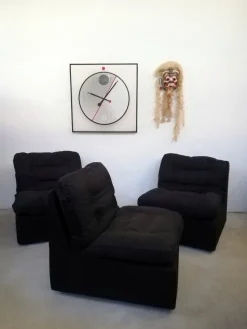 Best Pamono Large Postmodern Morphos Clock by Kurt B. Del Banco for Acerbis