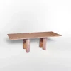 Clearance Pamono Large Rectangle Dining Table in Coral Portuguese Travertine by My Habitat Design