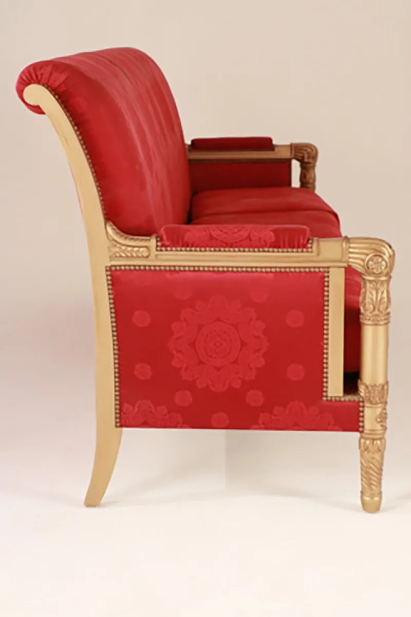 Pamono Large Red Empire Sofa, 1990s> Couches & Sofas