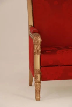 Pamono Large Red Empire Sofa, 1990s><noscript><img width=