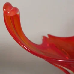 Pamono Large Red Murano Glass Bowl, 1950s><noscript><img width=