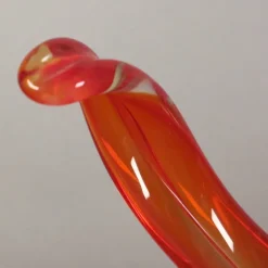 Pamono Large Red Murano Glass Bowl, 1950s><noscript><img width=