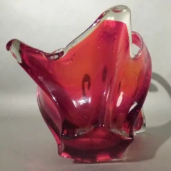 Pamono Large Red Murano Glass Bowl from Made Murano Glass><noscript><img width=