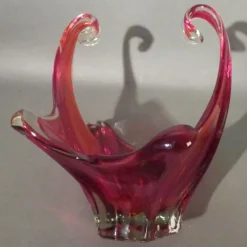 Pamono Large Red Murano Glass Bowl from Made Murano Glass><noscript><img width=