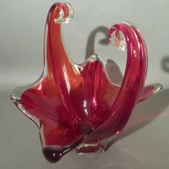 Pamono Large Red Murano Glass Bowl from Made Murano Glass><noscript><img width=