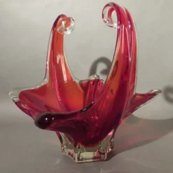 Pamono Large Red Murano Glass Bowl from Made Murano Glass><noscript><img width=
