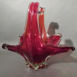 Pamono Large Red Murano Glass Bowl from Made Murano Glass><noscript><img width=