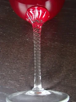 Hot Pamono Large Red Wine Glasses from Made Murano Glass, 1950s, Set of 5
