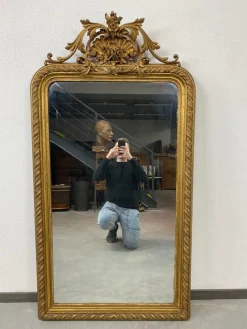 Discount Pamono Large Rococo Style Wall Mirror, 1850