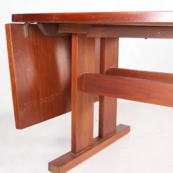 Pamono Large Rosewood and Ceramic Dining Table, 1970s