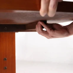 Pamono Large Rosewood and Ceramic Dining Table, 1970s