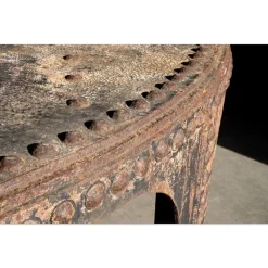 Pamono Large Round Cast Iron Table><noscript><img width=