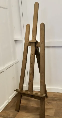 New Pamono Large Rustic Adjustable Oak Artists Easel