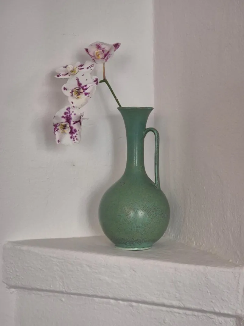 Pamono Large Scandinavian Modern Ceramic Carafe Vase attributed to Gunnar Nylund for Rörstrand, 1890s> Vases