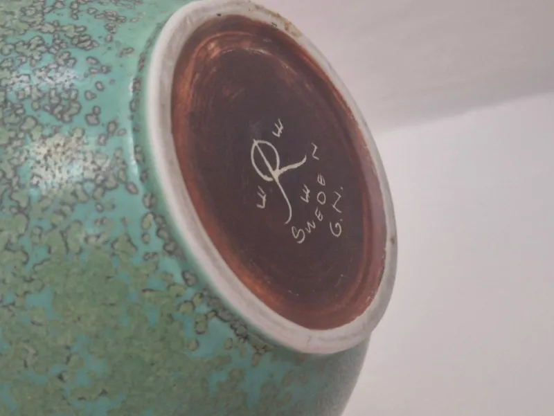 Pamono Large Scandinavian Modern Ceramic Carafe Vase attributed to Gunnar Nylund for Rörstrand, 1890s> Vases