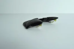 Pamono Large Sculptural Black Ear-Clips in Ebony from Monies, Denmark, 2000s, Set of 2><noscript><img width=