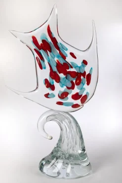 Pamono Large Sculpture in Murano Glass by 1295 Murano><noscript><img width=