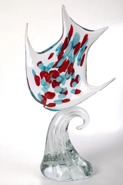 Pamono Large Sculpture in Murano Glass by 1295 Murano><noscript><img width=