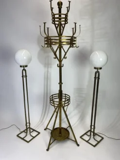 Discount Pamono Large Secession Brass Coat Hanger by Adolf Loos, 1890s