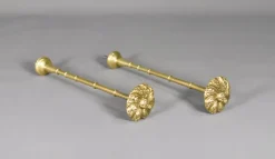 Pamono Large Second Empire French Brass Curtain Tie-Backs, Set of 2