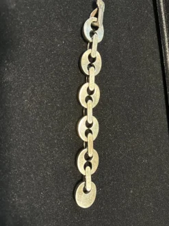 Pamono Large Silver Coffee Bean Mesh Bracelet from Crab Hallmarks, 1970s> Bracelets