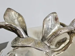 Best Pamono Large Silver Plated Covered Serving Platter attributed to Teghini Firenze, 1960s