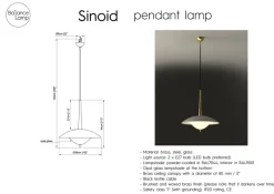 Best Pamono Large Sinoid Pendant Lamp by Wojtek Olech for Balance Lamp