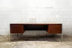 Pamono Large Six Drawer Center Desk by Florence Knoll Bassett for Knoll International, 1960s> Desks