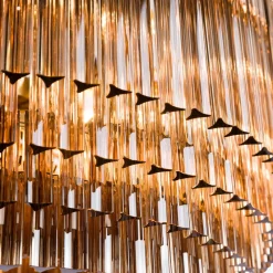 Pamono Large Smoked Amaro Drum Chandelier from Pure White Lines><noscript><img width=