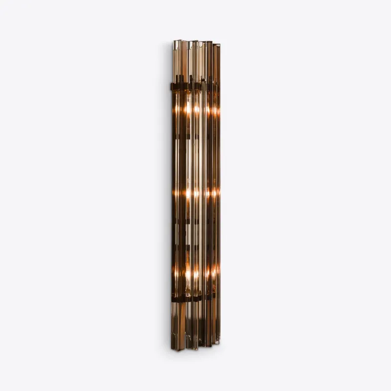 Clearance Pamono Large Smoked Quartz Amaro Wall Light from Pure White Lines
