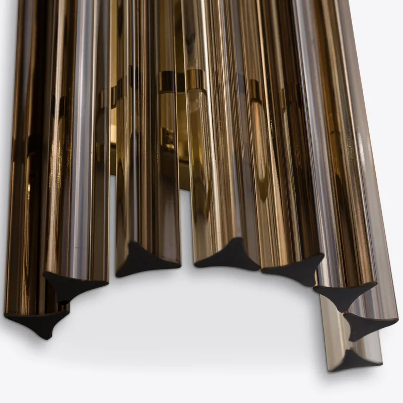 Clearance Pamono Large Smoked Quartz Amaro Wall Light from Pure White Lines