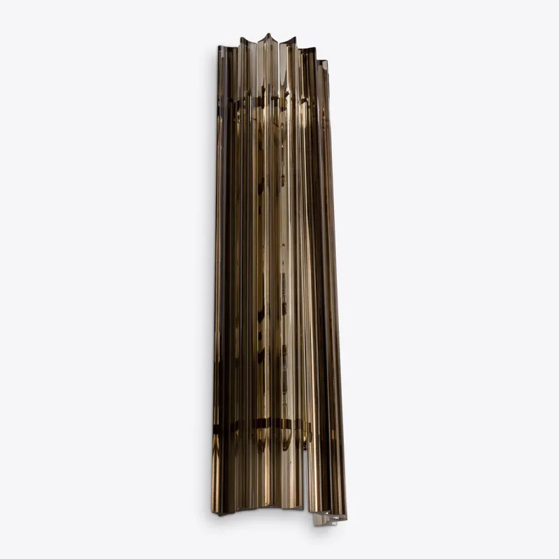 Clearance Pamono Large Smoked Quartz Amaro Wall Light from Pure White Lines