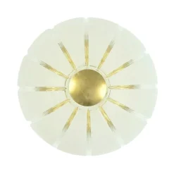 Pamono Large Space Age Glass Flush Mount from Limburg, Germany, 1970s> Ceiling Lights