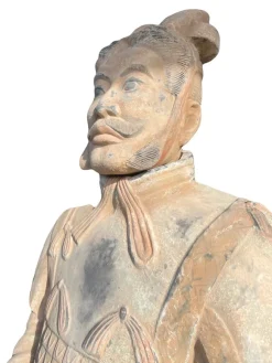 Best Pamono Large Statue of General of the Terracotta Army Emperor Qin, 1990s, Plaster