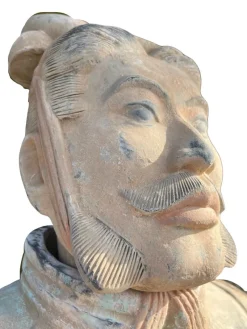 Best Pamono Large Statue of General of the Terracotta Army Emperor Qin, 1990s, Plaster