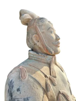 Best Pamono Large Statue of General of the Terracotta Army Emperor Qin, 1990s, Plaster