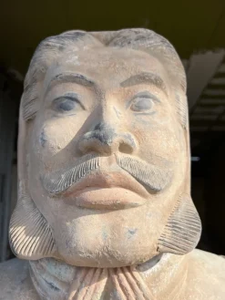 Best Pamono Large Statue of General of the Terracotta Army Emperor Qin, 1990s, Plaster