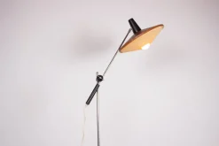 Pamono Large Steel and Teak Tilting Floor Lamp by Georges Frydman, 1960s><noscript><img width=